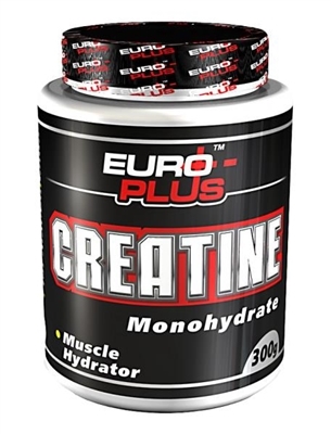 Креатин Euro Plus Creatine Monohydrate для спортсменов, 300 г, банка