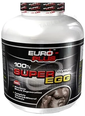 Протеїн яєчний Euro Plus Olympic Super Egg для спортсменів, 575 г, банка