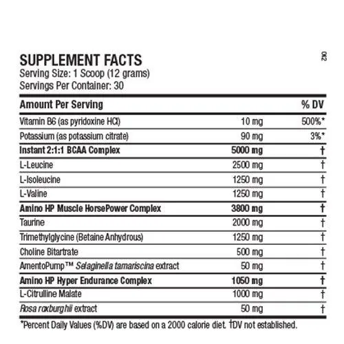 Амінокислоти ANS Performance Amino-HP BCAA, блакитна малина, 360 г