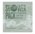 Душ сухий для рук або ніг Shower pack (пінна серветка + рушник)