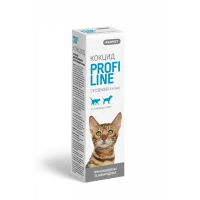 Суспензія ProVET Profiline Кокцид антигельмінтик для котів та собак, 5 мл