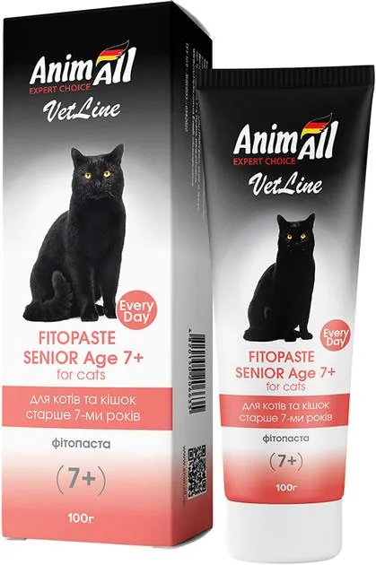 Фітопаста AnimAll VetLine для котів старше 7-ми років, 100 г
