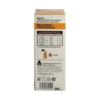 Олія лосося Bravery Care Dog Natural Oil Salmon з мелатоніном для шерсті та шкіри собак, 500 мл