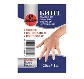 Бинт еластичний Торос Груп сітчастий трубчастий, 25 см х 1 см
