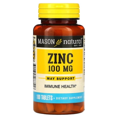 Цинк 100 мг Mason Natural Zinc, 100 таблеток