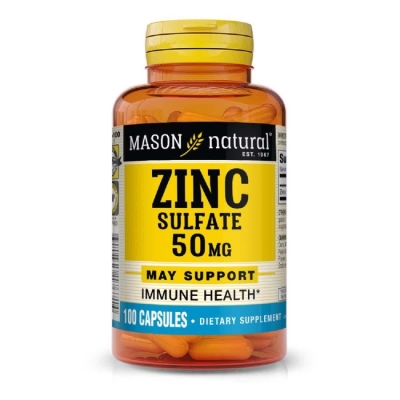 Цинка Сульфат 50 мг Mason Natural Zinc Sulfate, 100 капсул