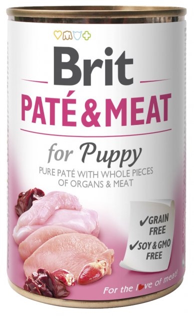 Корм влажный для щенков Brit Care со вкусом индейки и курицы, 400 г