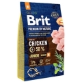 Корм сухой Brit Premium Junior M для щенков и молодых собак средних пород со вкусом курицы, 3 кг