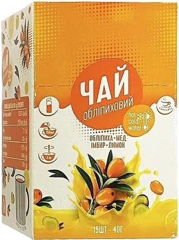 Чай Смакуйте концентрат жидкий облепиховый по 40 г №15 в стиках