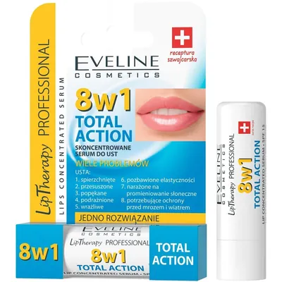 Сироватка для губ Eveline 8в1 Total Action Lip Therapy Professional концентрована, 21 г