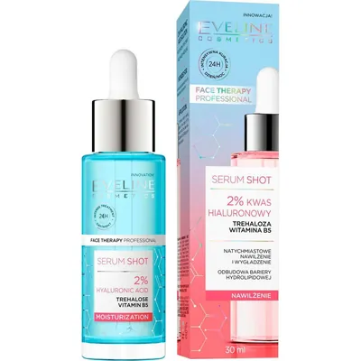 Сироватка для обличчя Eveline Face Therapy Professional зволожуюча з 2% гіалуроновою кислотою, 30 мл