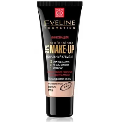 Тональний крем Eveline Art Professional Make-up 3в1 Бежевий, 30 мл