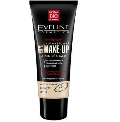 Тональный крем Eveline Art Professional Make-up 3в1 Натуральный, 30 мл