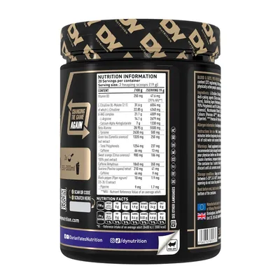 Передтренувальний комплекс Dorian Yates Blood & Guts чорниця, 380 г