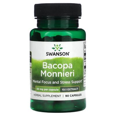 Бакопа Монье Swanson Bacopa Monnieri 10:1 капсулы по 50 мг №90