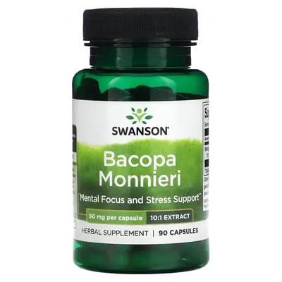Бакопа Моньє Swanson Bacopa Monnieri 10:1 капсули по 50 мг №90