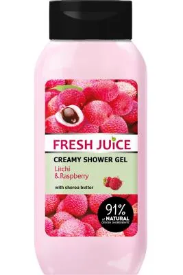 Крем-гель для душу Fresh Juice Litchi & Raspberry, 400 мл