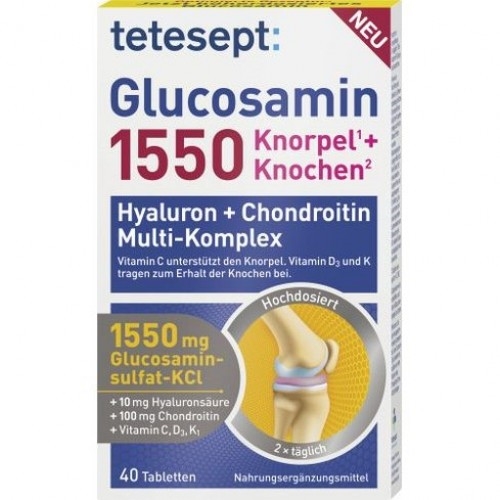 Глюкозамин Tetesept Glucosamin 1550 таблетки №40