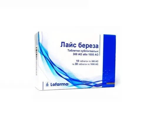 Лайс береза таблетки сублінгв. №40