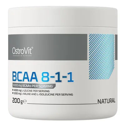 Амінокислоти OstroVit BCAA 8.1.1 без смаку, 200 г