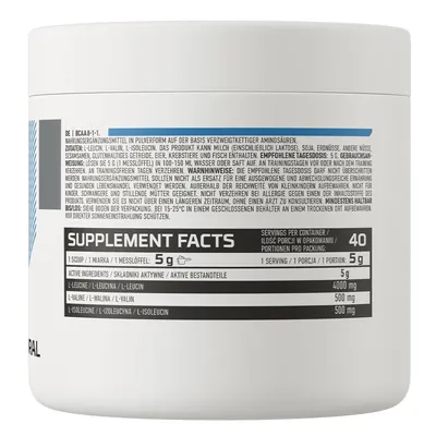 Амінокислоти OstroVit BCAA 8.1.1 без смаку, 200 г