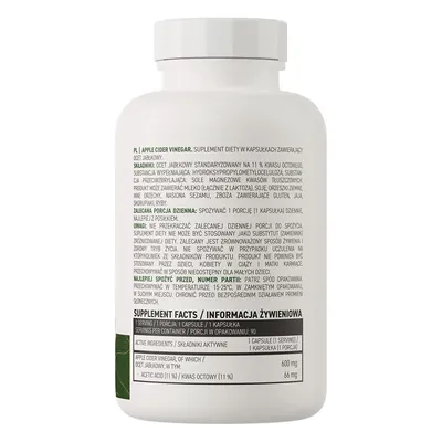 Яблучний оцет OstroVit Apple Cider Vinegar, 90 капсул