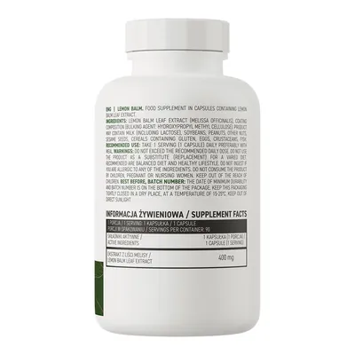 Меліса OstroVit Lemon Balm, 90 капсул