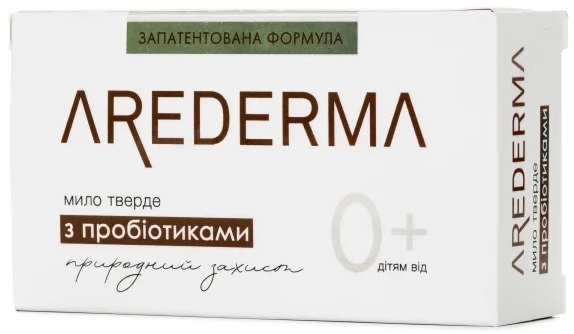 Мыло твердое Аредерма с пробиотиками (0+), 140 г