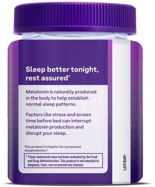 Мелатонін Natrol Melatonin 5 мг Strawberry Flavor, 60 жувальних цукерок