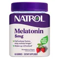 Мелатонін Natrol Melatonin 5 мг Strawberry Flavor, 60 жувальних цукерок