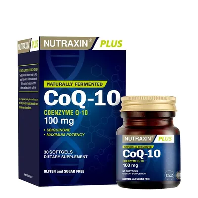 Коензим Q10 Nutraxin Plus Coenzyme Q10, 30 м'яких капсул