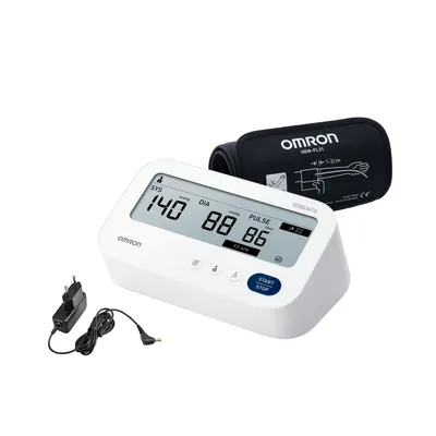 Тонометр Omron M3 Comfort AFib (HEM-7196-FLE) автоматичний з мережевим адаптером HHP-CM01