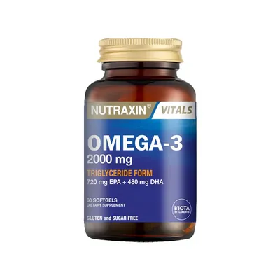 Омега-3 Nutraxin Omega-3 2000 мг, 60 м'яких капсул