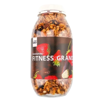 Гранола Craft Whey Fitness Granola Strawberry with Protein, 450 г
