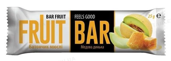Батончик-мюслі Fuit Bar Feels Good медова динька, 25 г