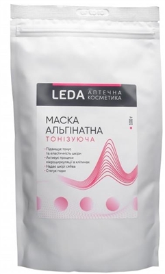 Маска для лица Leda альгинатная тонизирующая, 100 г