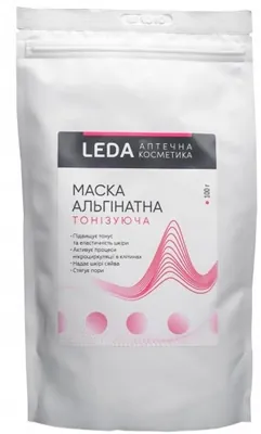 Маска для обличчя Leda Альгінатна тонізуюча, 100 г