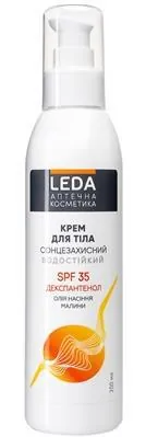 Крем для тіла сонцезахисний Leda SPF 35, 200 мл