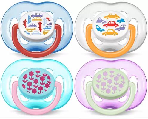 Пустушка силіконова Philips Avent Freeflow SCF172/22 ортодонтична дихаюча, 6-18 місяців, 2 шт