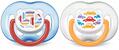 Пустышка силиконовая Philips Avent Freeflow SCF172/22 ортодонтическая дышащая, 6-18 месяцев, 2 шт