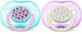 Пустышка силиконовая Philips Avent Freeflow SCF172/22 ортодонтическая дышащая, 6-18 месяцев, 2 шт