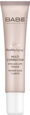 Мульти-коректор Babe Laboratorios Healthy Aging з антивіковим ефектом для шкіри навколо очей і губ, 15 мл