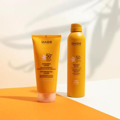 Лосьон солнцезащитный Babe Laboratorios SPF 50+ водостойкий, 200 мл