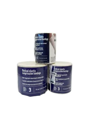Бинт еластичний Lauma модель 3 Latex Free 3 м х 8 см
