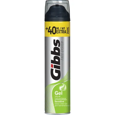 Гель для гоління Gibbs Face System Sensitive для чутливої ??шкіри, 240 мл