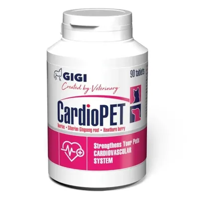 КардіоПет GiGi CardioPet для підтримки серця у собак та котів, 90 таблеток