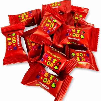 Цукерки фруктові Fruit Mood Полуниця, міні, 500 г