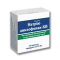 Диклофенак натрію-КВ капсули тв. по 25 мг №30 (10х3)