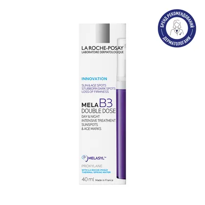 Емульсія La Roche-Posay Mela B3 подвійної дії для корекції сонячних та вікових пігментних плям і втрати пружності шкіри, 40 мл