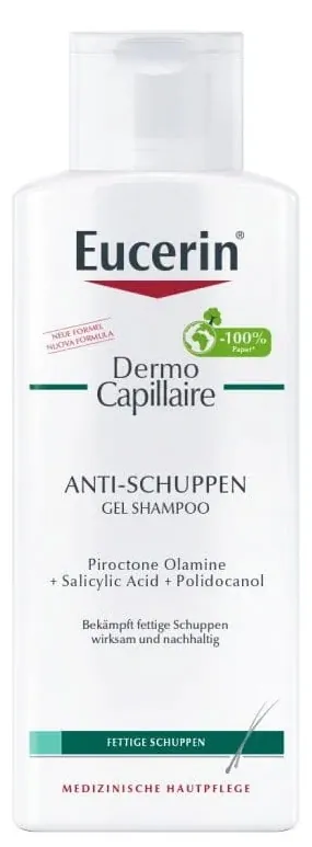 Гель-шампунь Eucerin DermoCapillaire проти лупи для жирної шкіри голови (69654), 250 мл